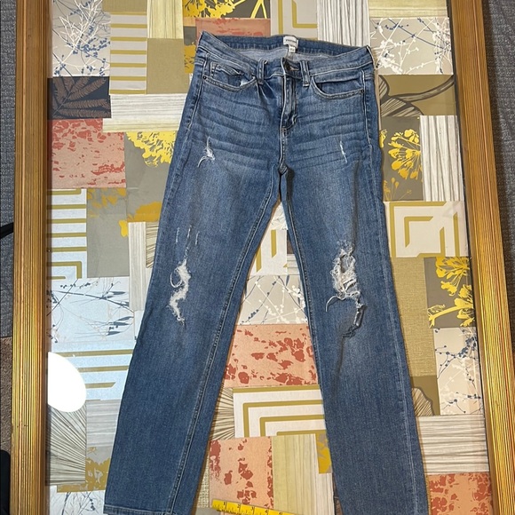 Sneak Peek distressed Blue Jean Dress Size 2XL (7)